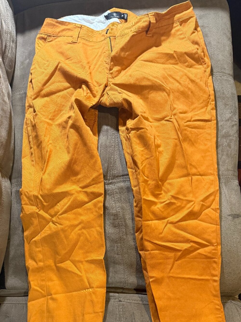 Orange Volcom Stone Womens Chinos